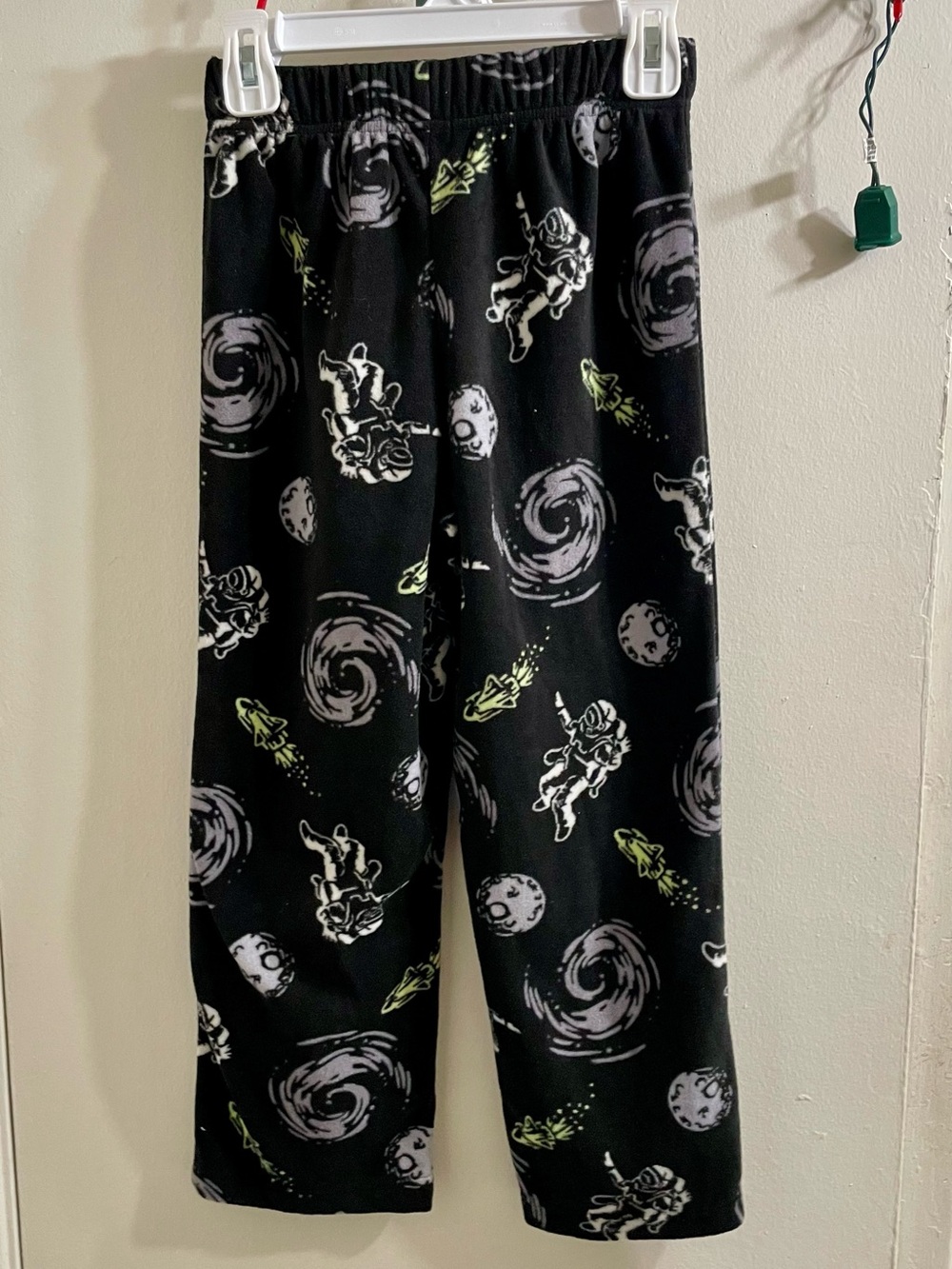 NWT Cuddl Duds Boys Small 6/7 Outer Space Astronaut Fleece Pajama Pants ONLY